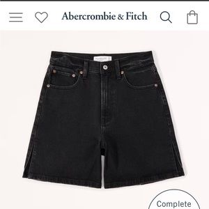 Abercrombie Curve Love High Rise 7 Inch Dad Short size 27